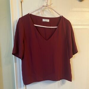 Aritzia Babaton Randy Short-Sleeved Blouse - Size Medium